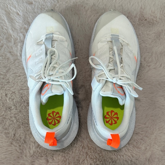 Nike Crater Impact (Big Kids) - White, Grey, & Neon Orange - Picture 5 of 7